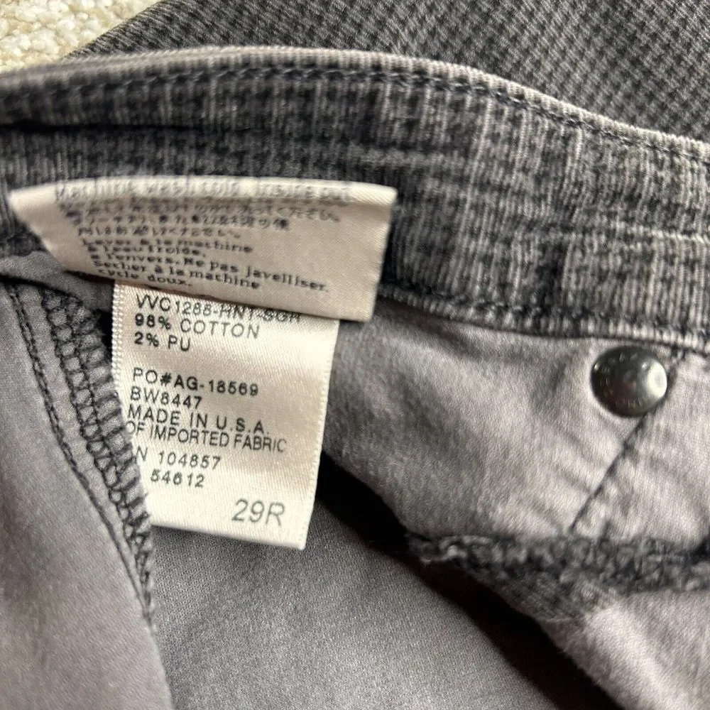 Adriano Goldschmied‎ The Legging Super Skinny Pants Women's Size 29r Check Plaid